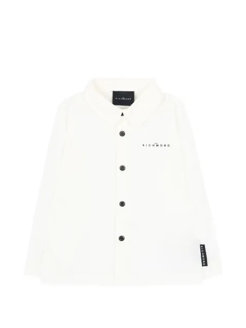 John Richmond Junior logo-print long-sleeve shirt
