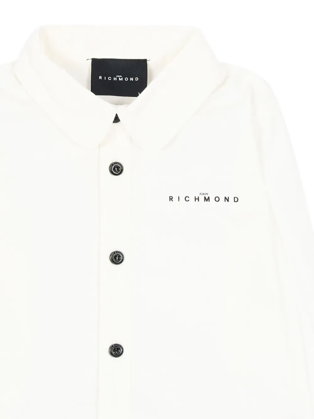 John Richmond Junior Shirt met logoprint Wit