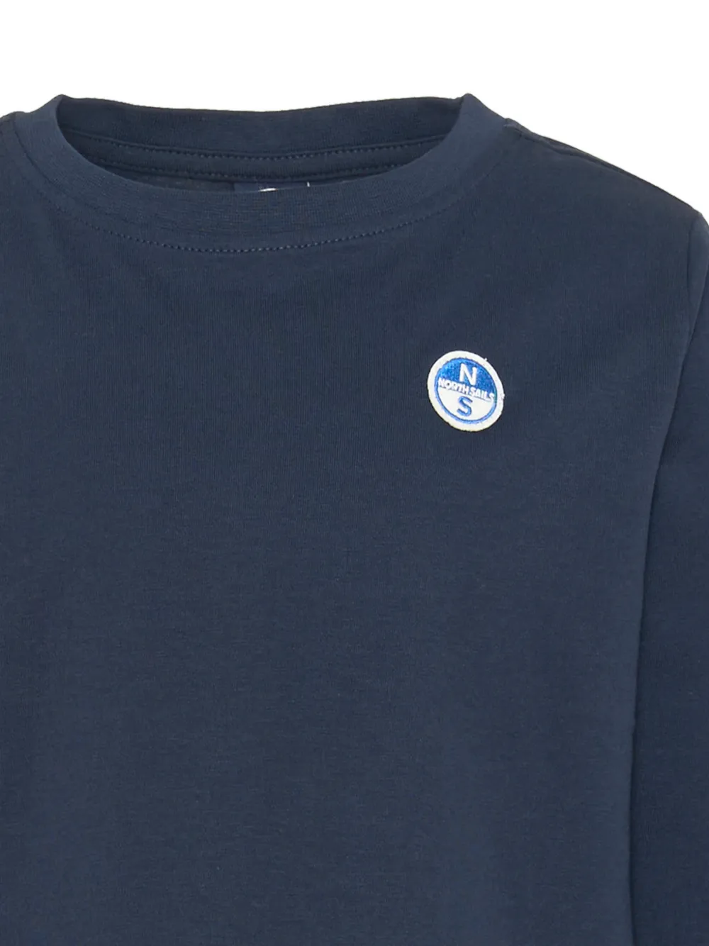 North Sails Kids T-shirt met logopatch Blauw