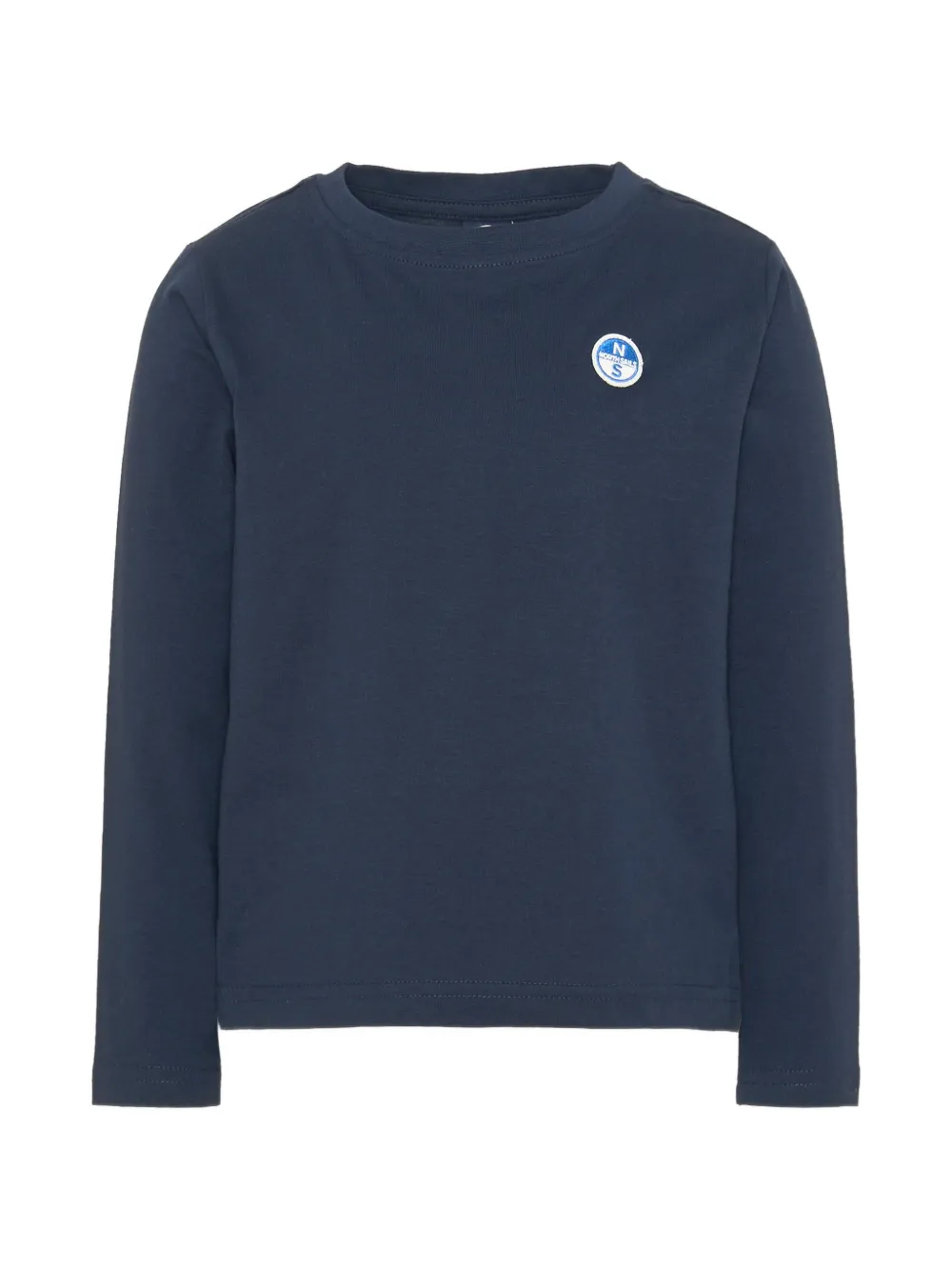 North Sails Kids logo-patch long-sleeve T-shirt - Blu