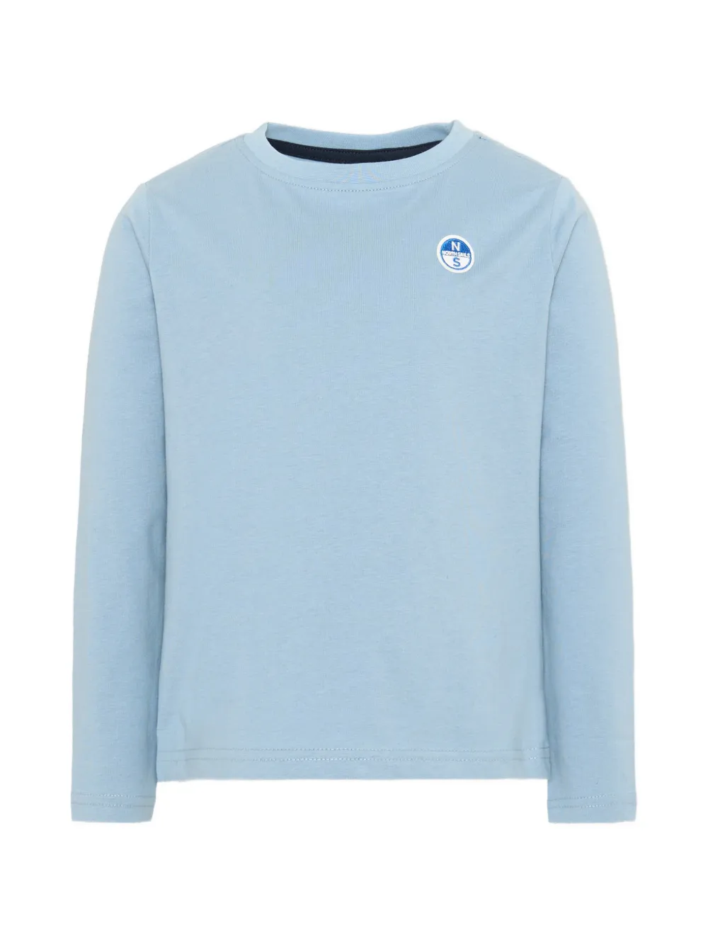 North Sails Kids logo-patch long-sleeve T-shirt - Blu