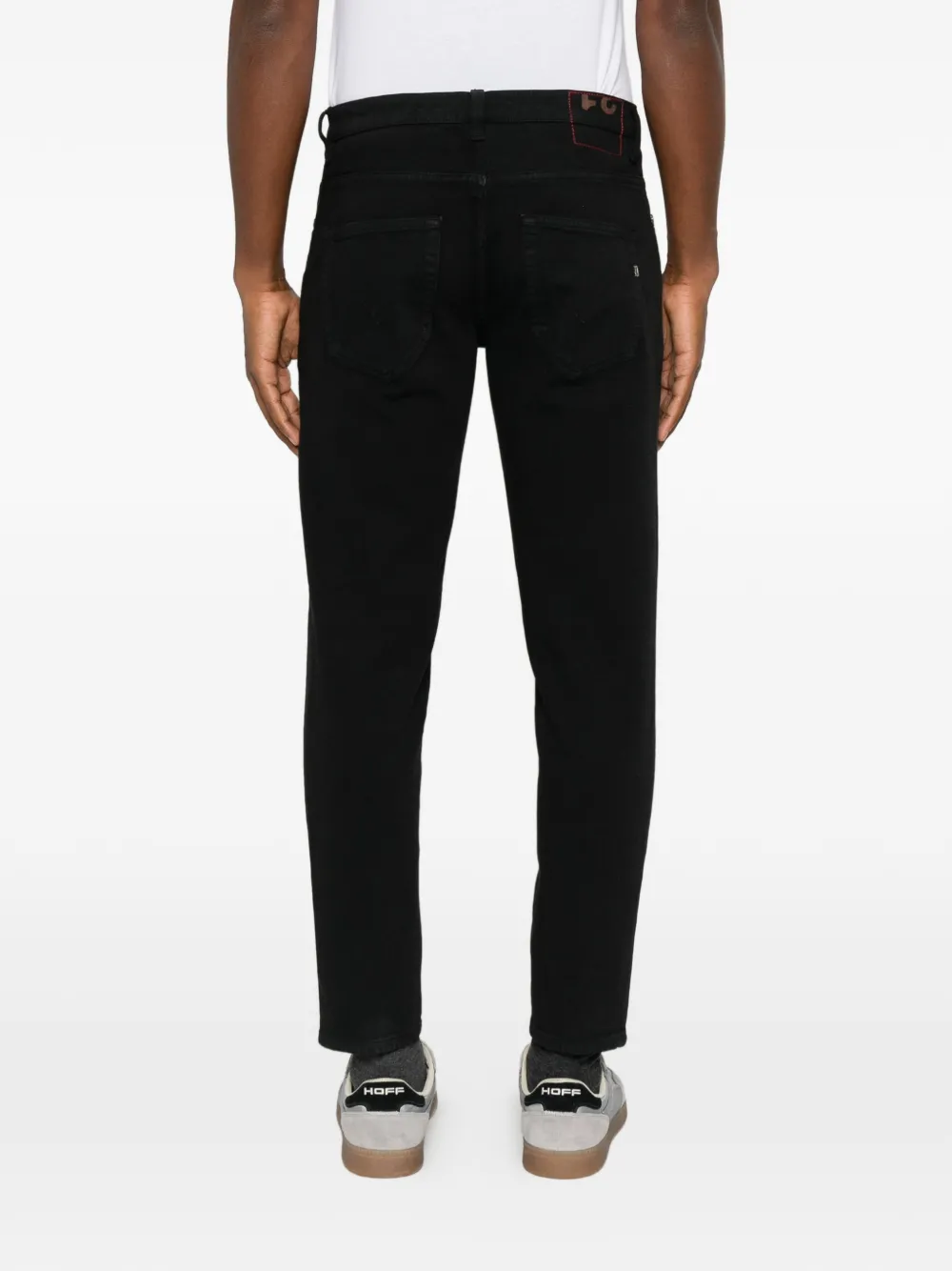 DONDUP Brighton jeans met rechte pijpen Zwart
