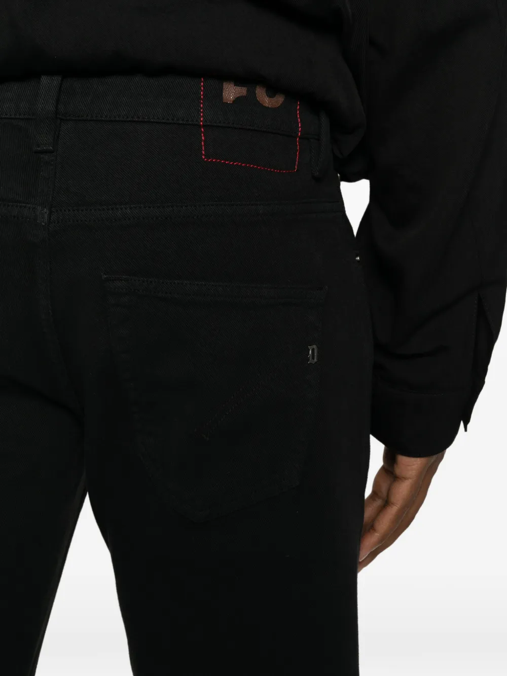 DONDUP Brighton jeans met rechte pijpen Zwart