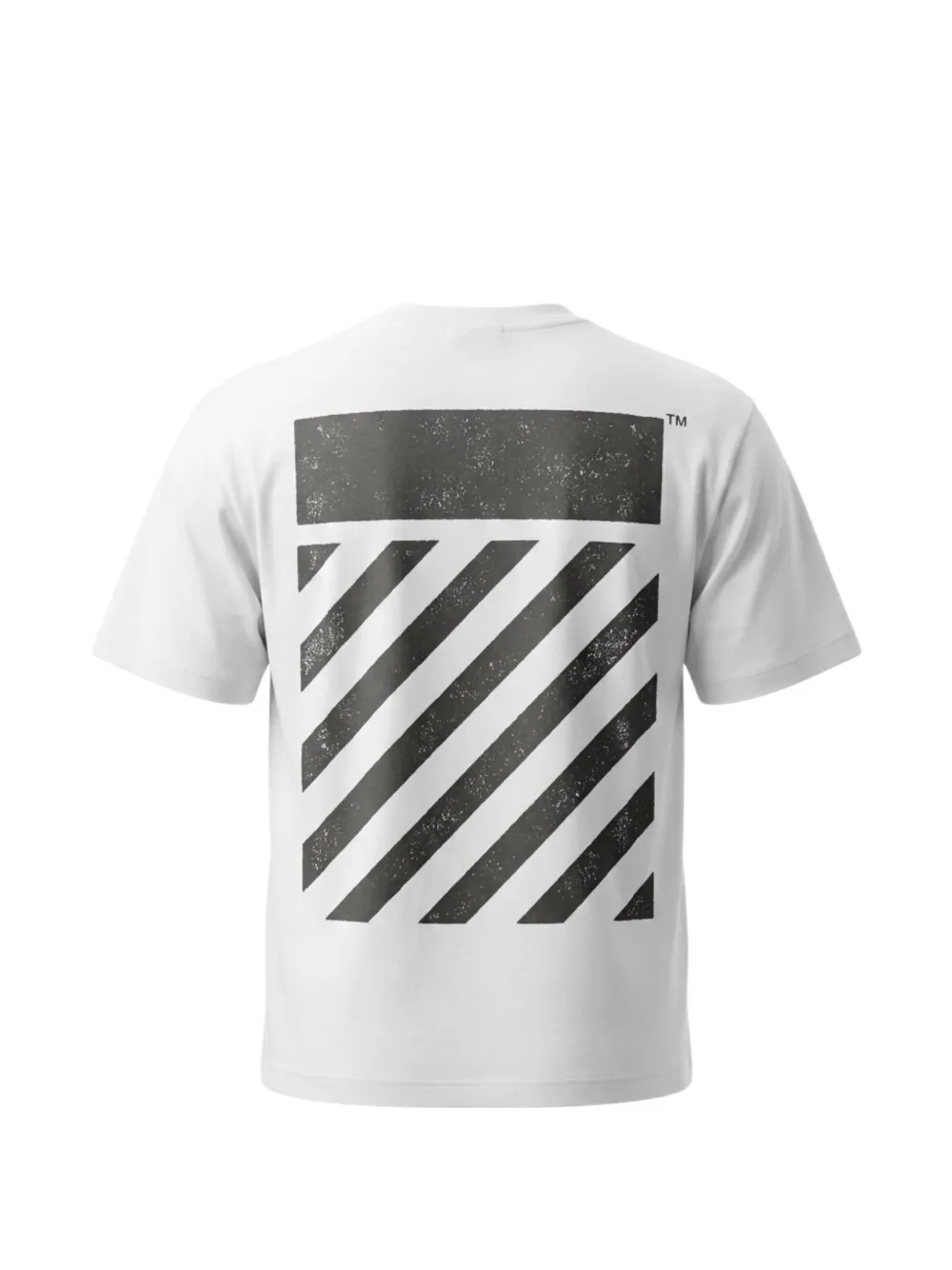 L ab c o Off-White Diagonal oversized T-shirt Wit