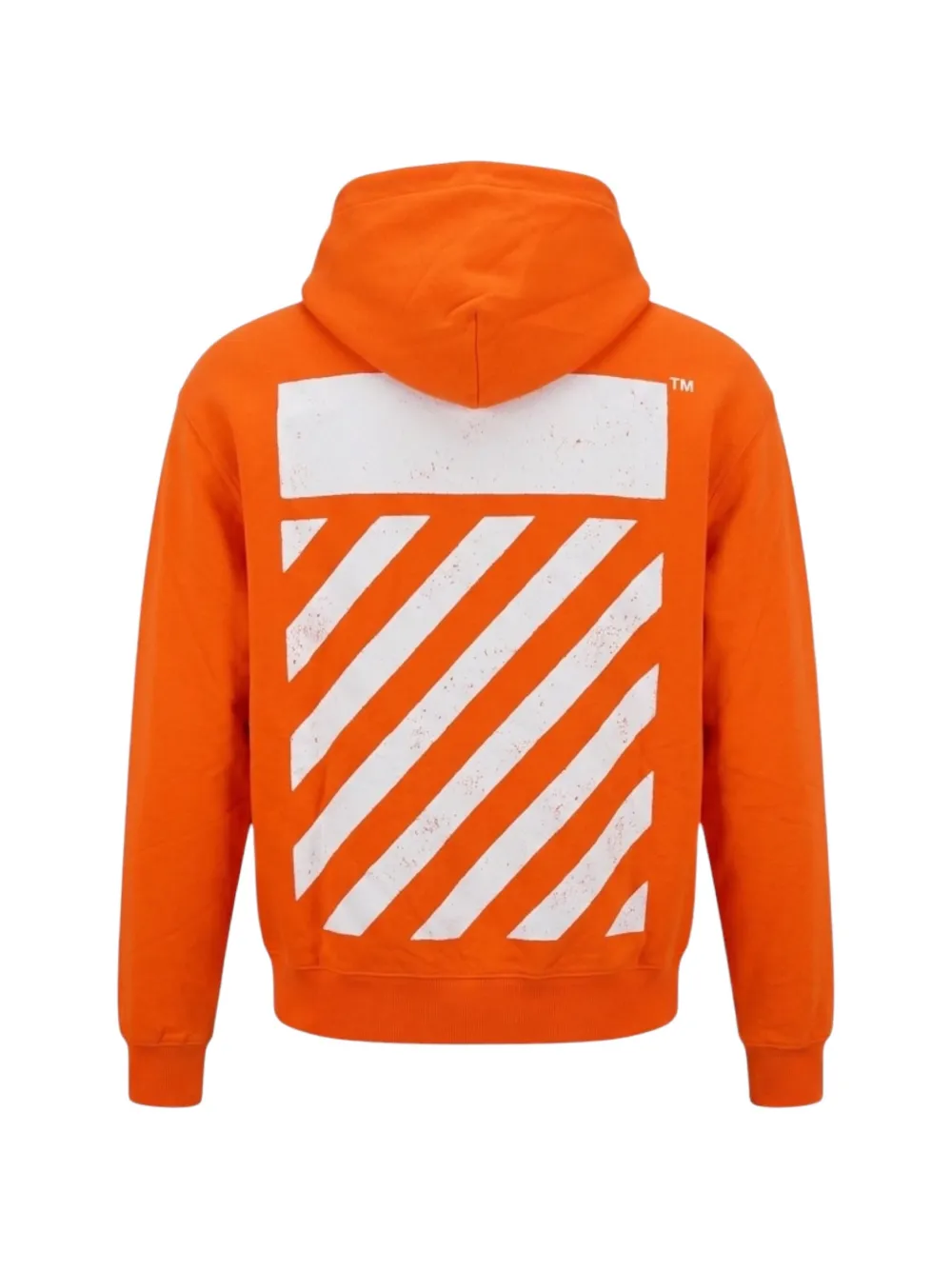 Off-White Hoodie met trekkoord en Diag-print Oranje