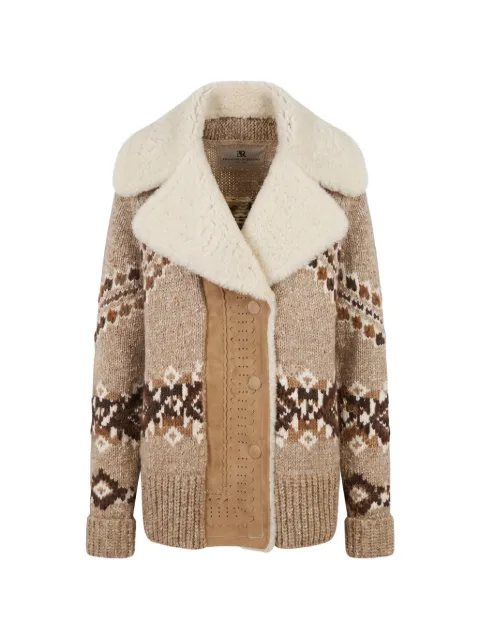 Ermanno Scervino abrigo tejido en intarsia