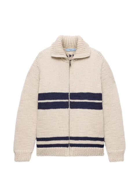 Prada wool zipper cardigan