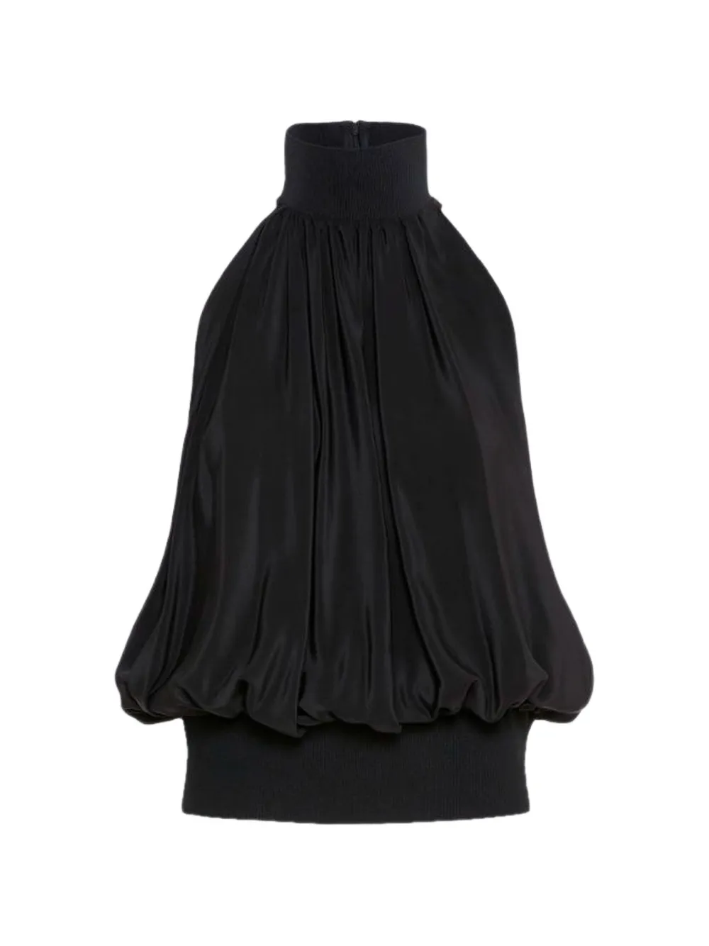 Sportmax Zijden haltertop Zwart