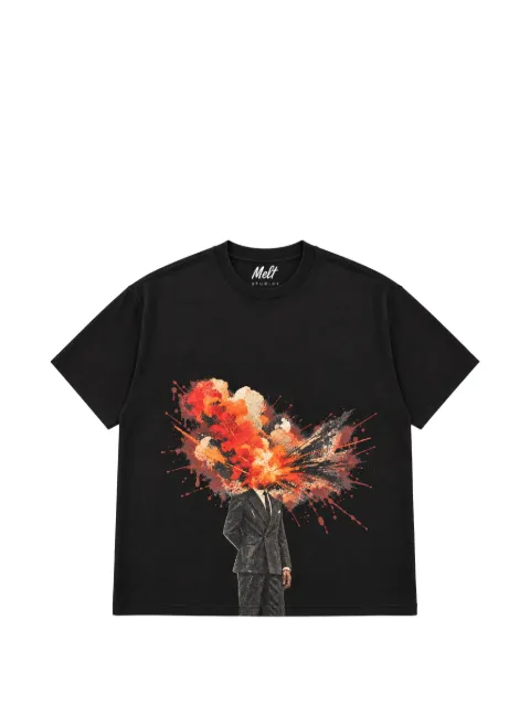 Melt playera con estampado gráfico