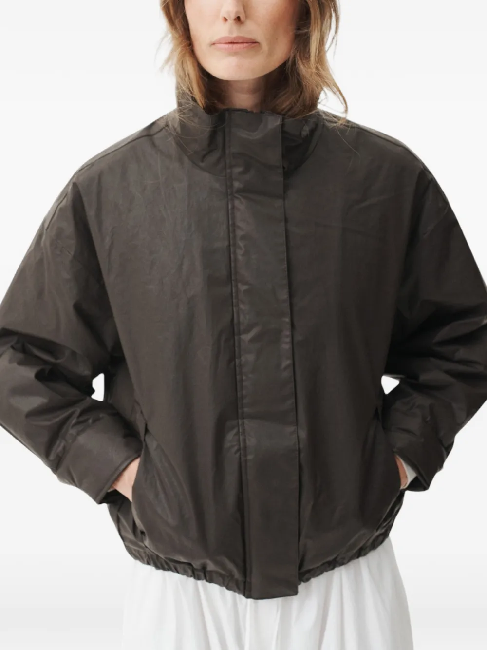Welter Shelter Liva Wax bomber jacket - Braun