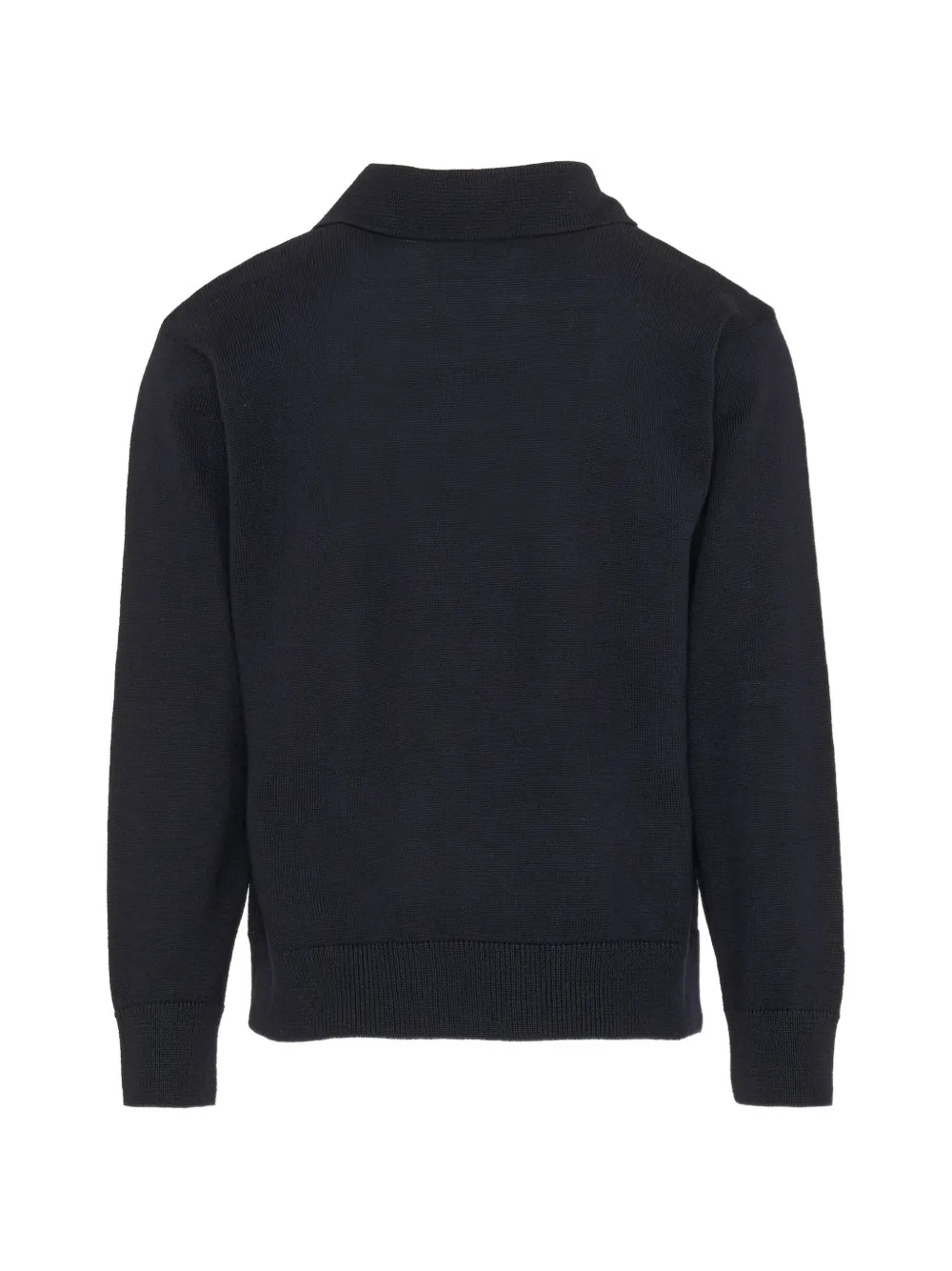 Fay Kids Wollen poloshirt met geborduurd logo Blauw