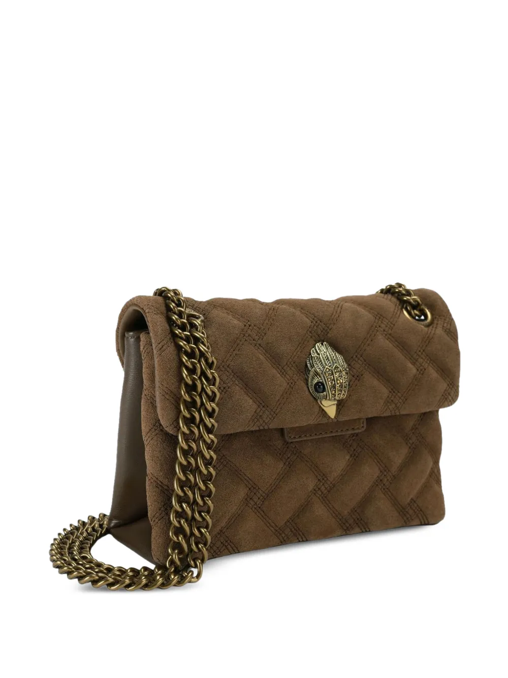 Kurt Geiger London Kensington gewatteerde schoudertas Bruin