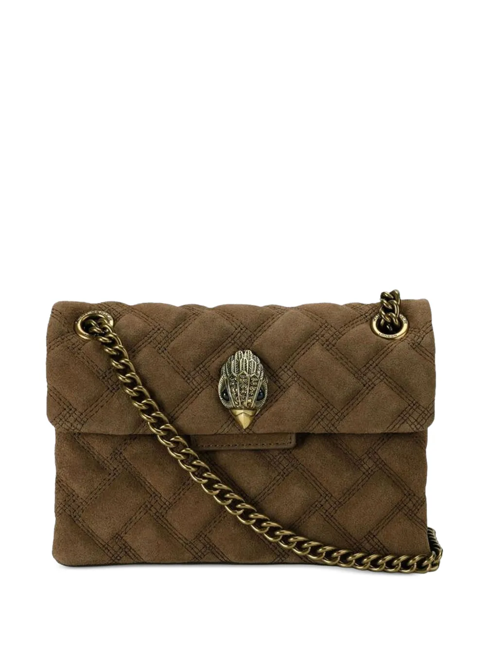 Kurt Geiger London Kensington gewatteerde schoudertas Bruin