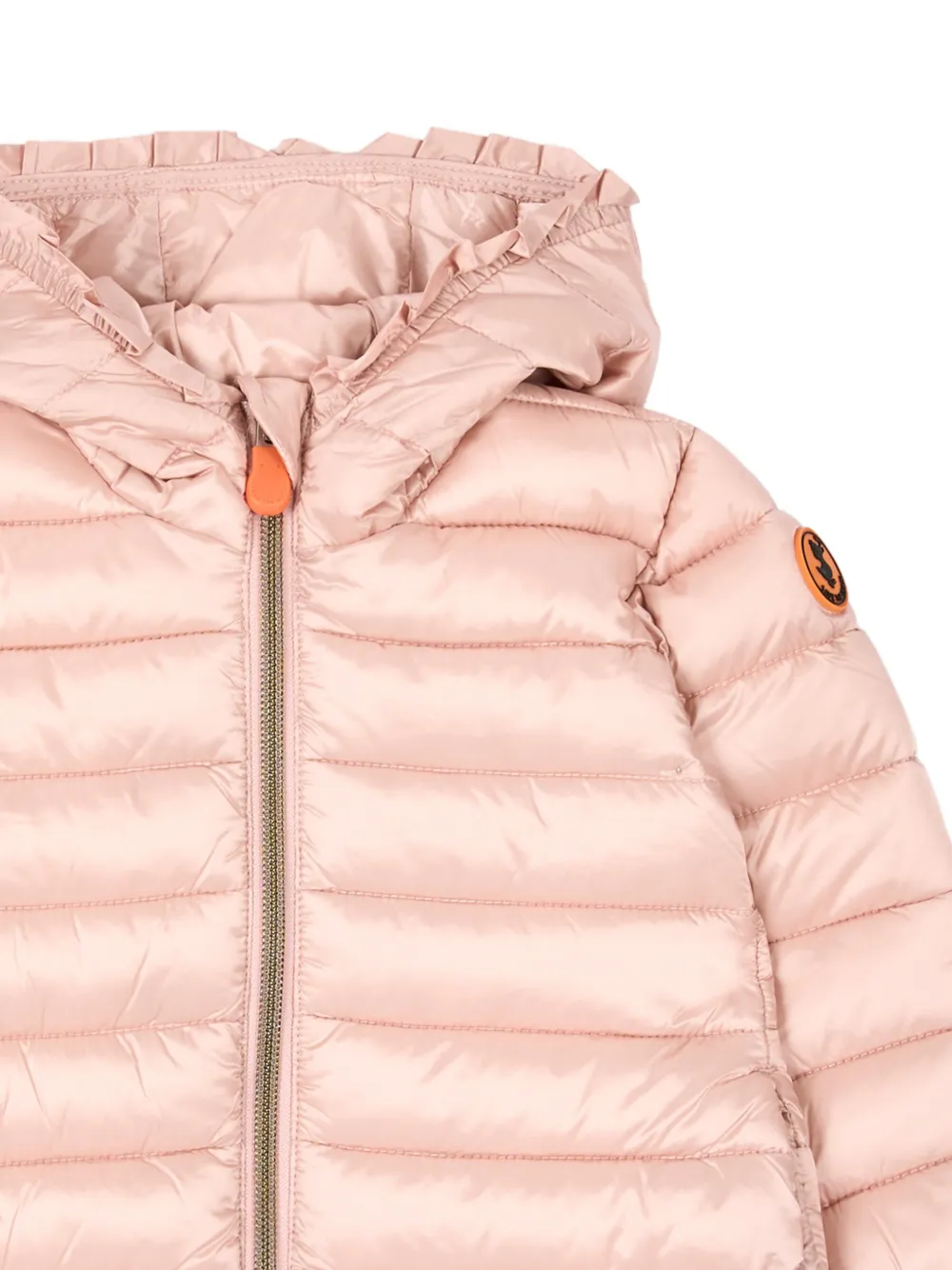 Save The Duck Kids Jack met capuchon en ruches Roze