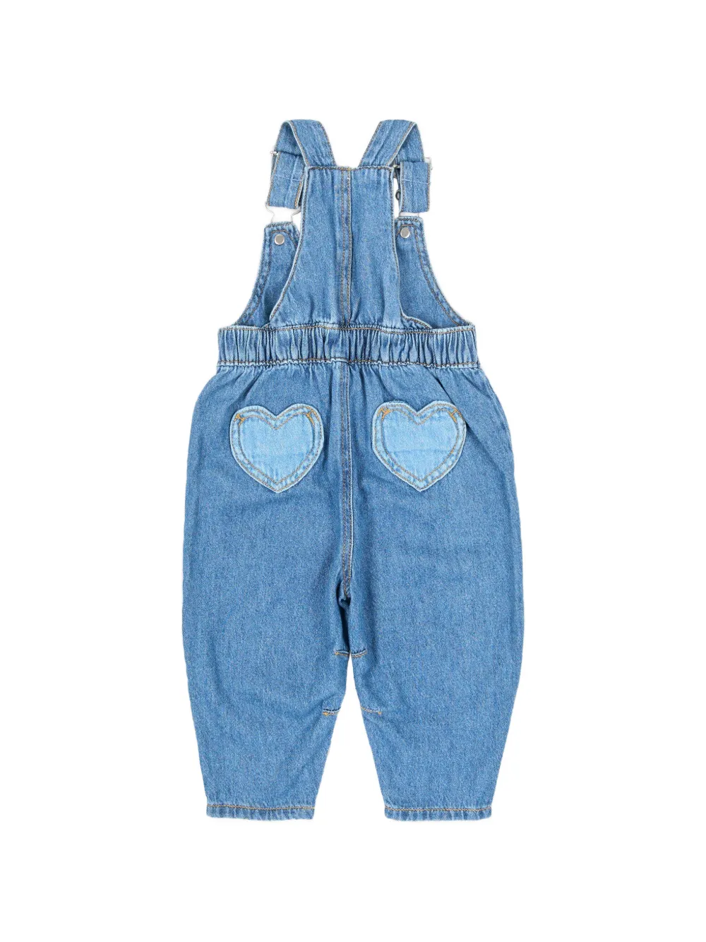 Levi's Kids heart-patch dungarees Blauw