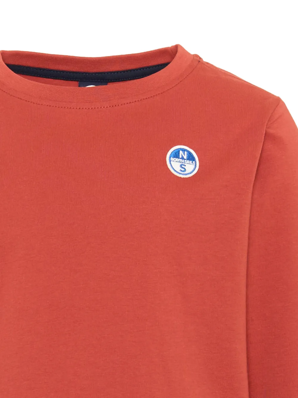 North Sails Kids Sweater met logopatch Oranje