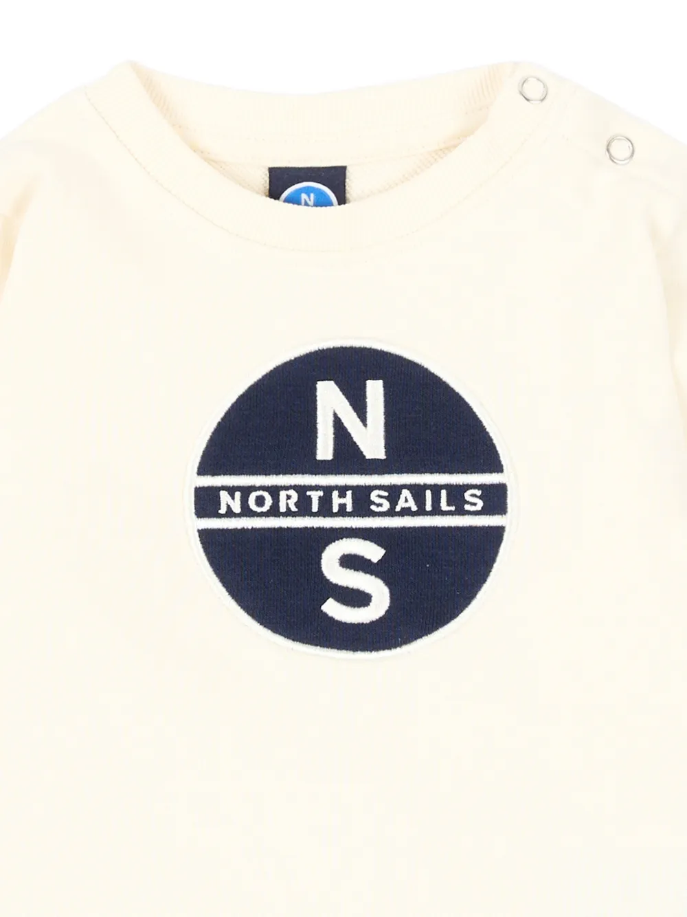 North Sails Kids Sweater met logopatch Wit