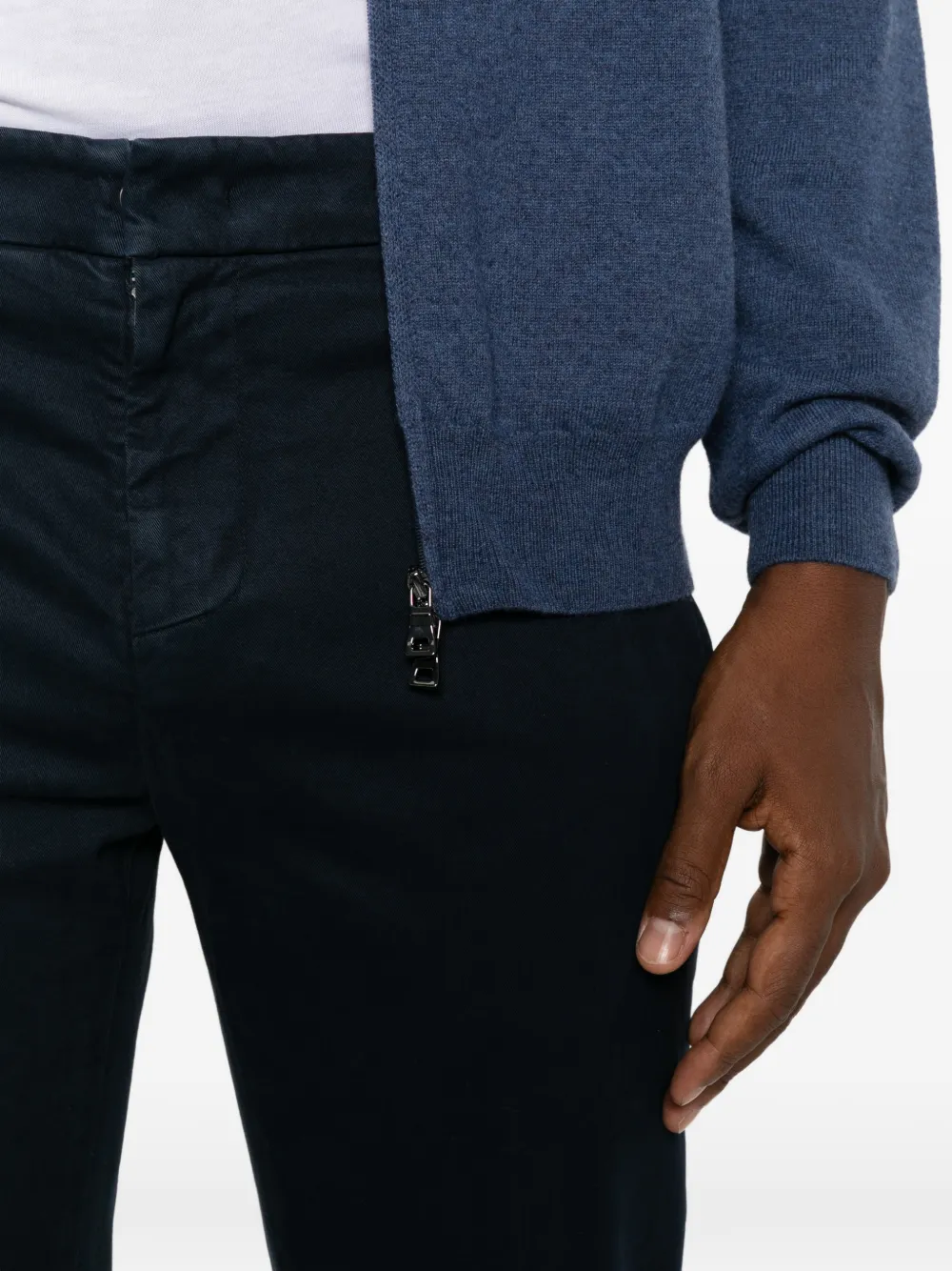 DONDUP Gaubert chino met rechte pijpen Blauw