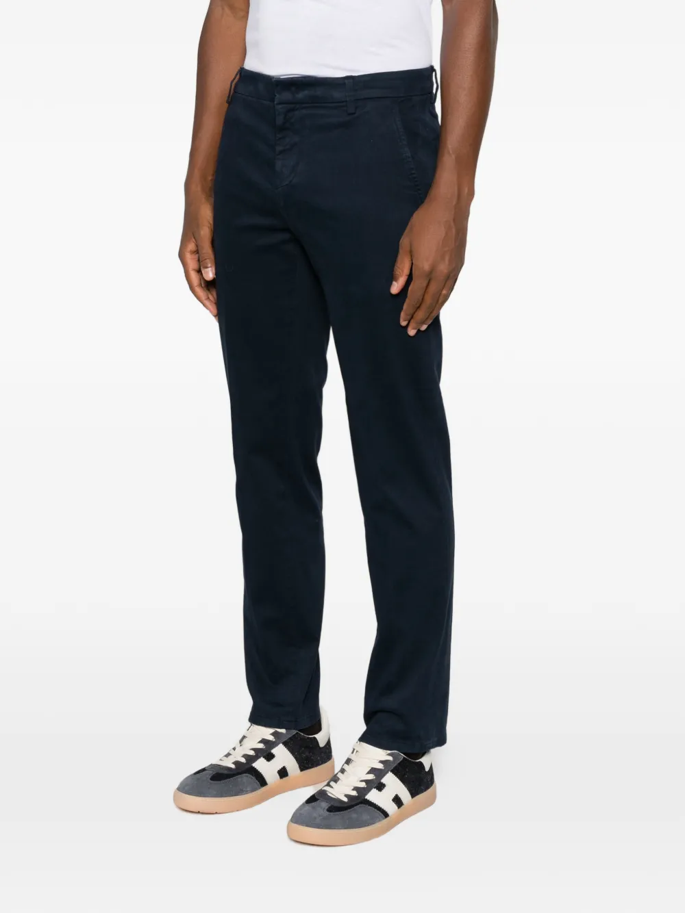 DONDUP Gaubert chino met rechte pijpen Blauw