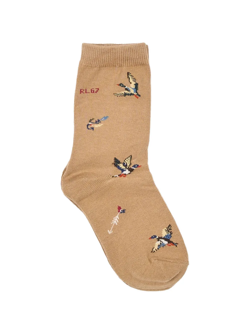 POLO RALPH LAUREN KIDS Polo Bear geruite sokken Rood