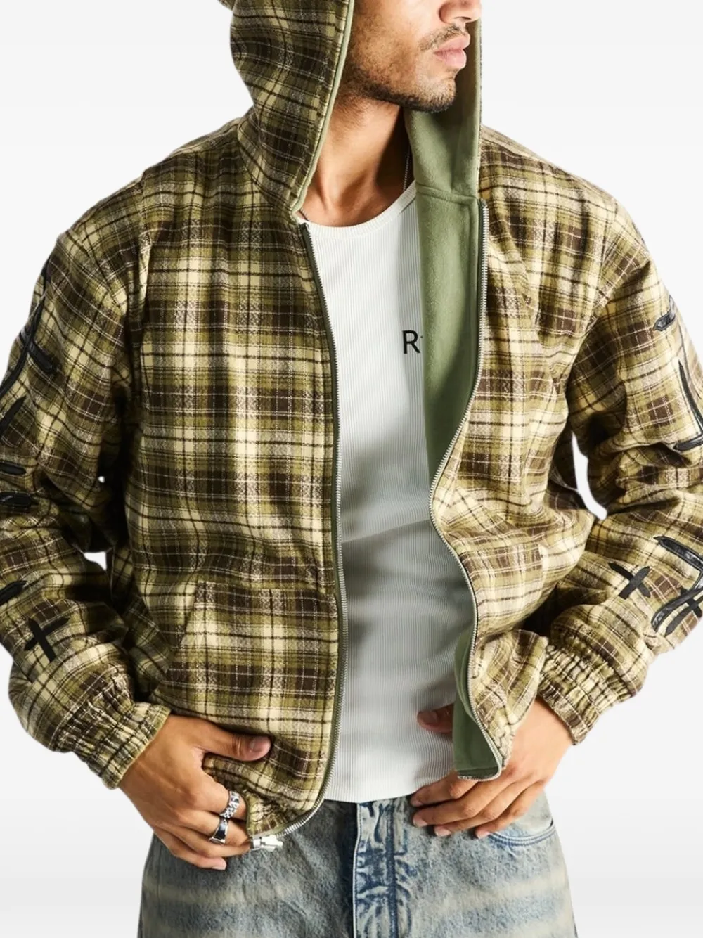 RTA Elen omkeerbare hoodie Groen