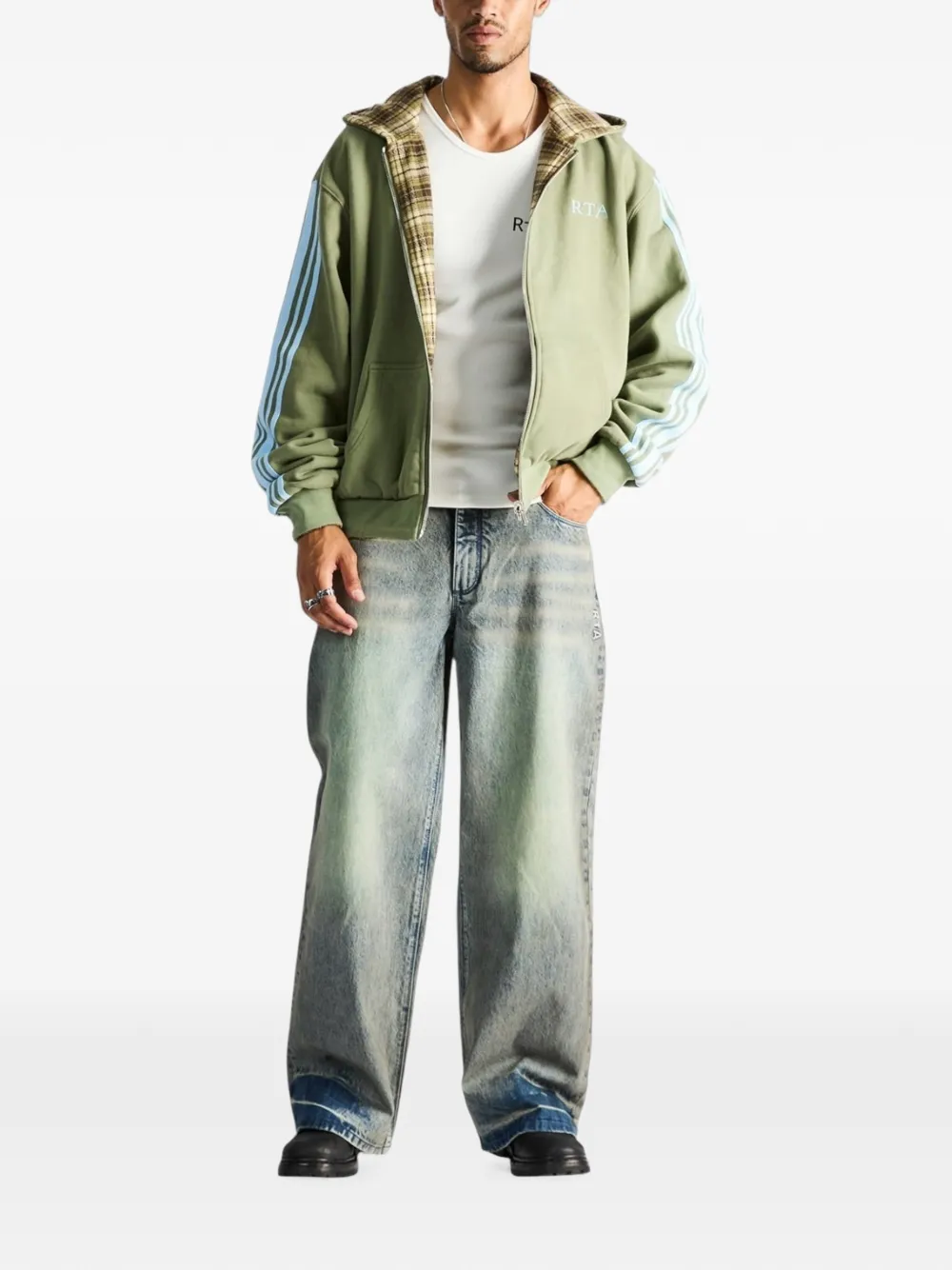 RTA Elen omkeerbare hoodie Groen