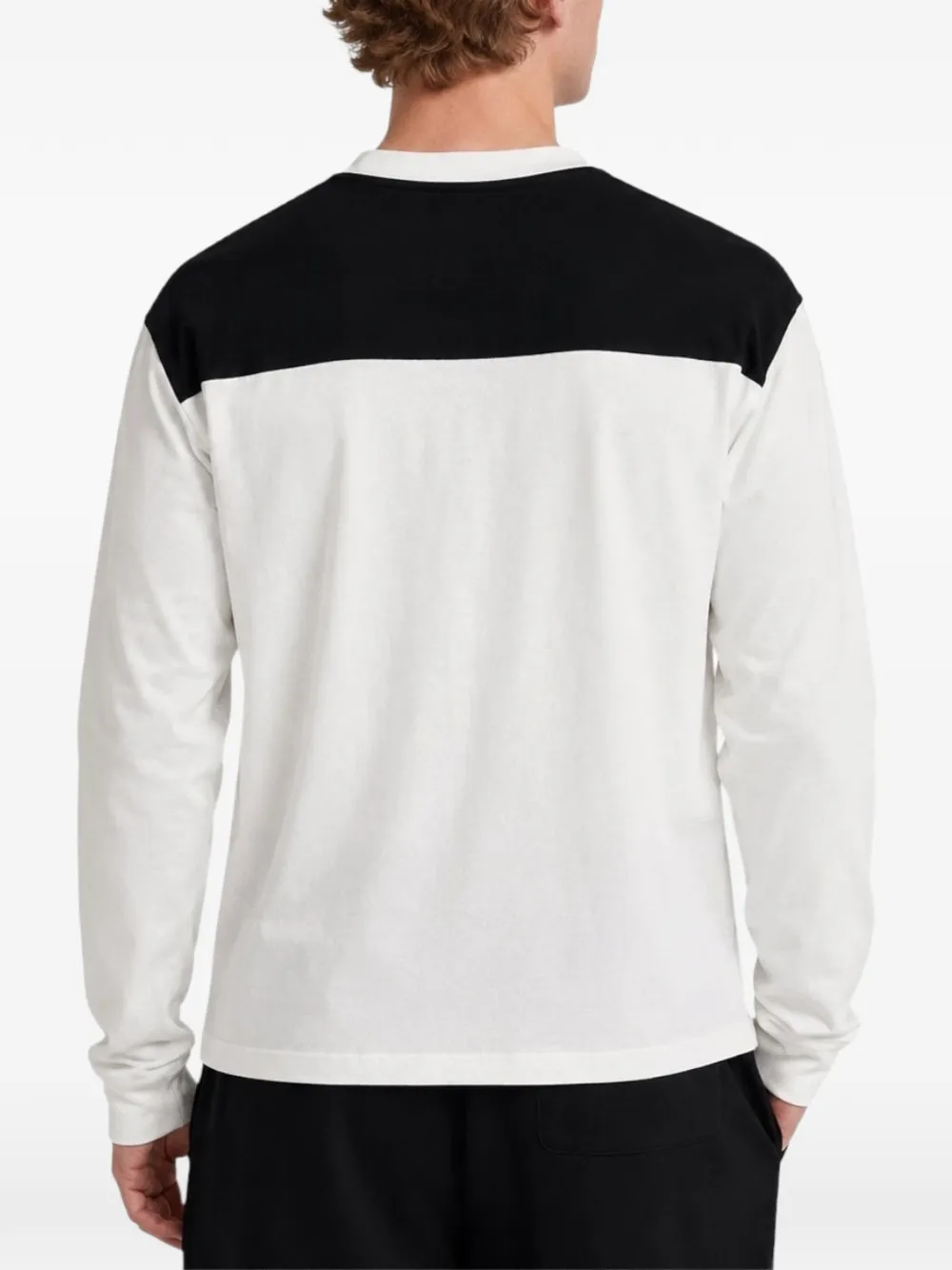 RHUDE Racing Panel T-shirt met lange mouwen Wit