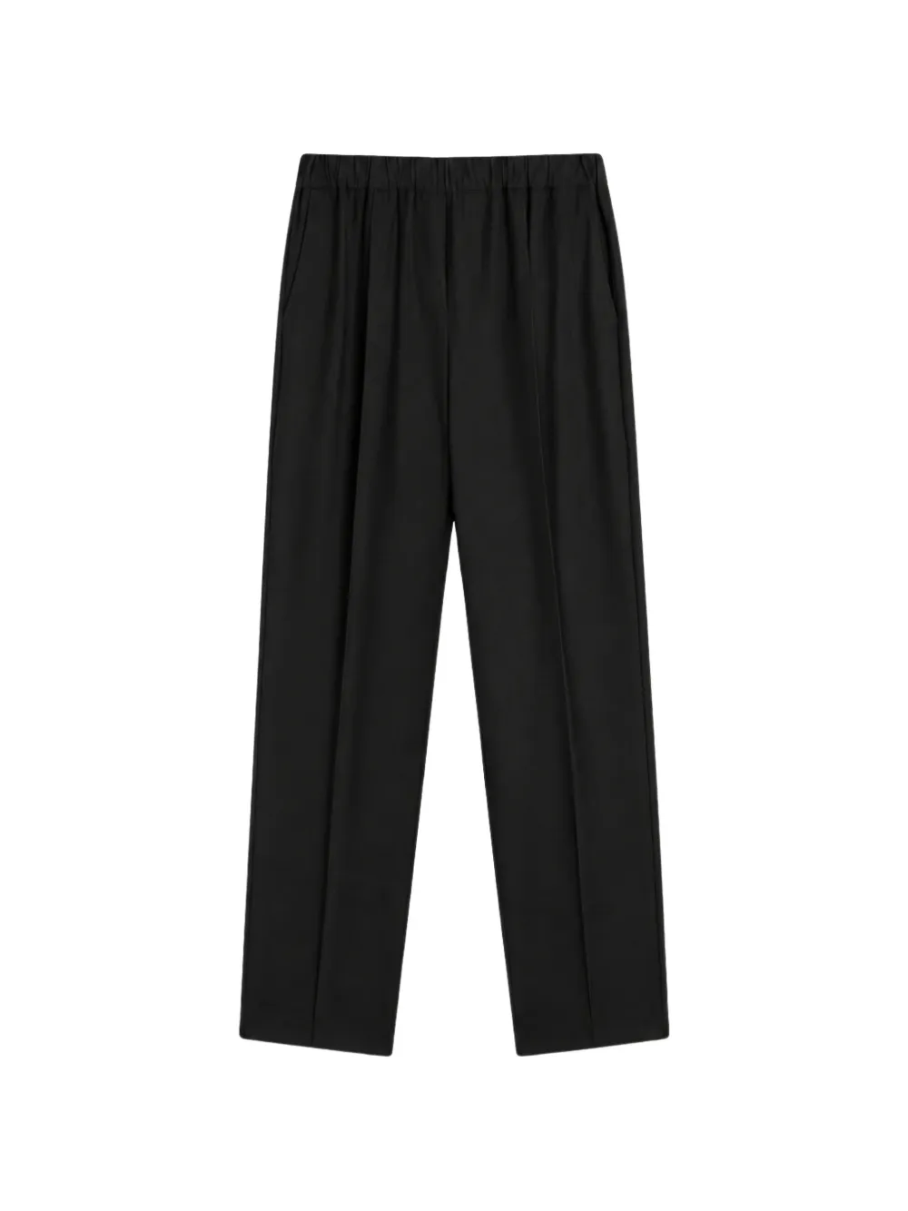 Semicouture Alfie elasticated pressed-crease trousers Zwart