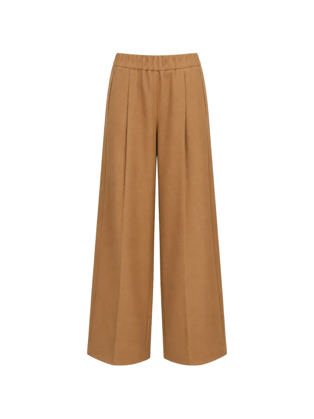 Semicouture Jhonny pleated wide-leg trousers - Marrone