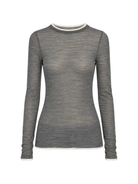 Semicouture Ellie fine-knit long-sleeve sweater