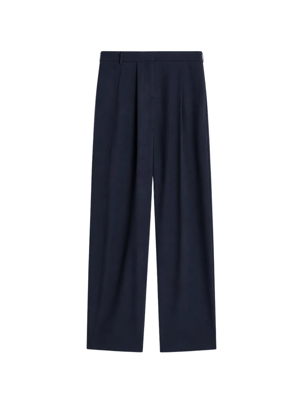 Semicouture pleat-detail tailored trousers Blauw