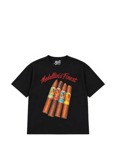 Melt t-shirt en coton à imprimé graphique