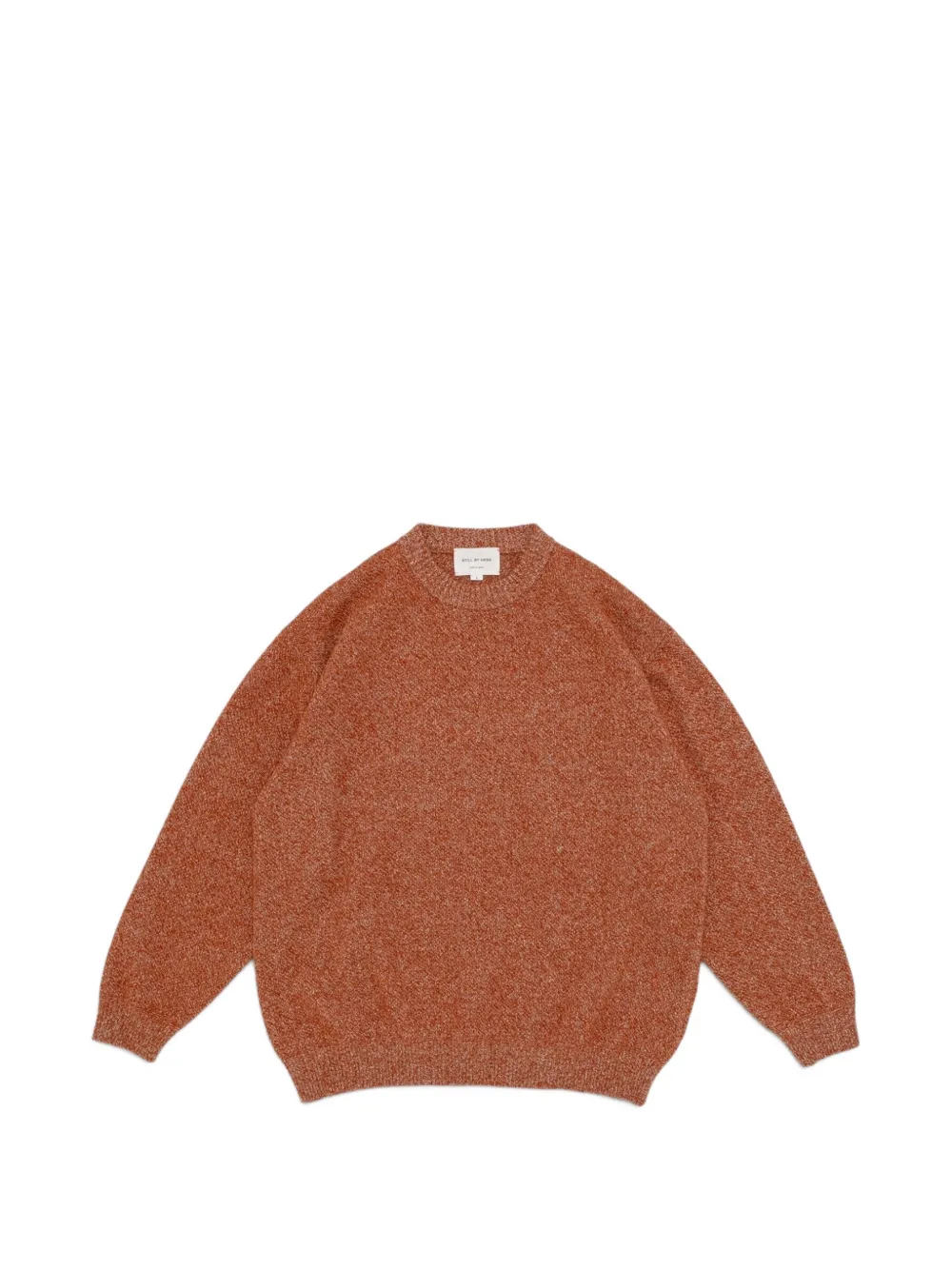 Still By Hand Mélange-knit Sweater In Black