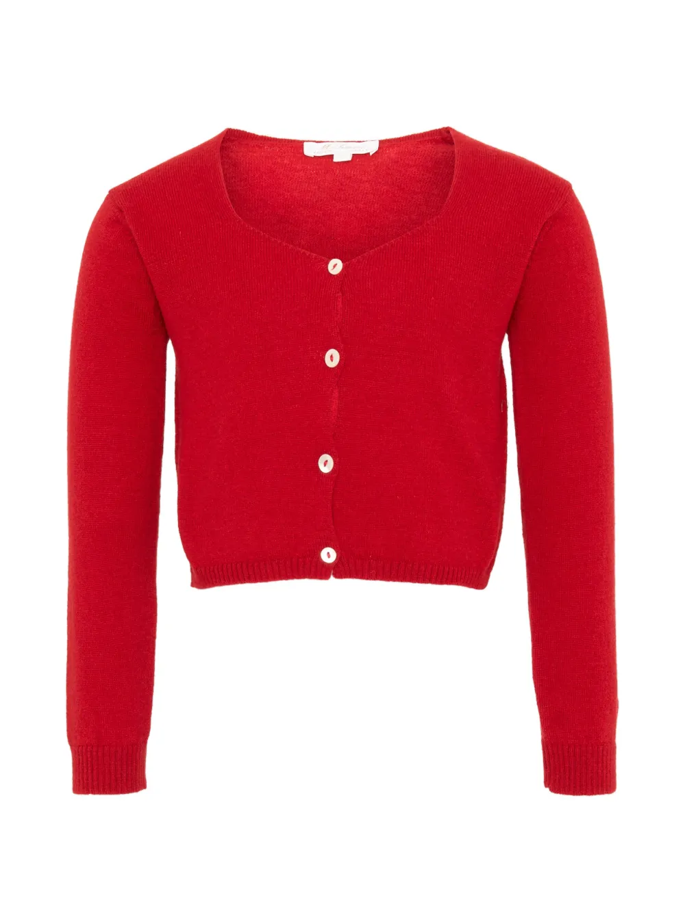 Mariella Ferrari button-up cropped cardigan - Rouge