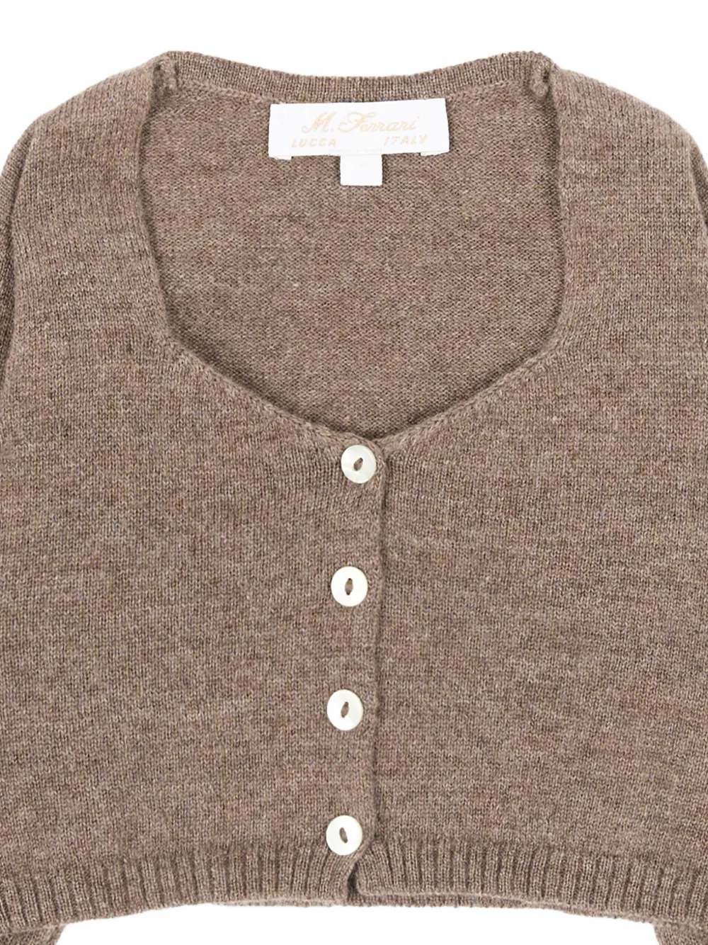Mariella Ferrari Gebreid vest Bruin