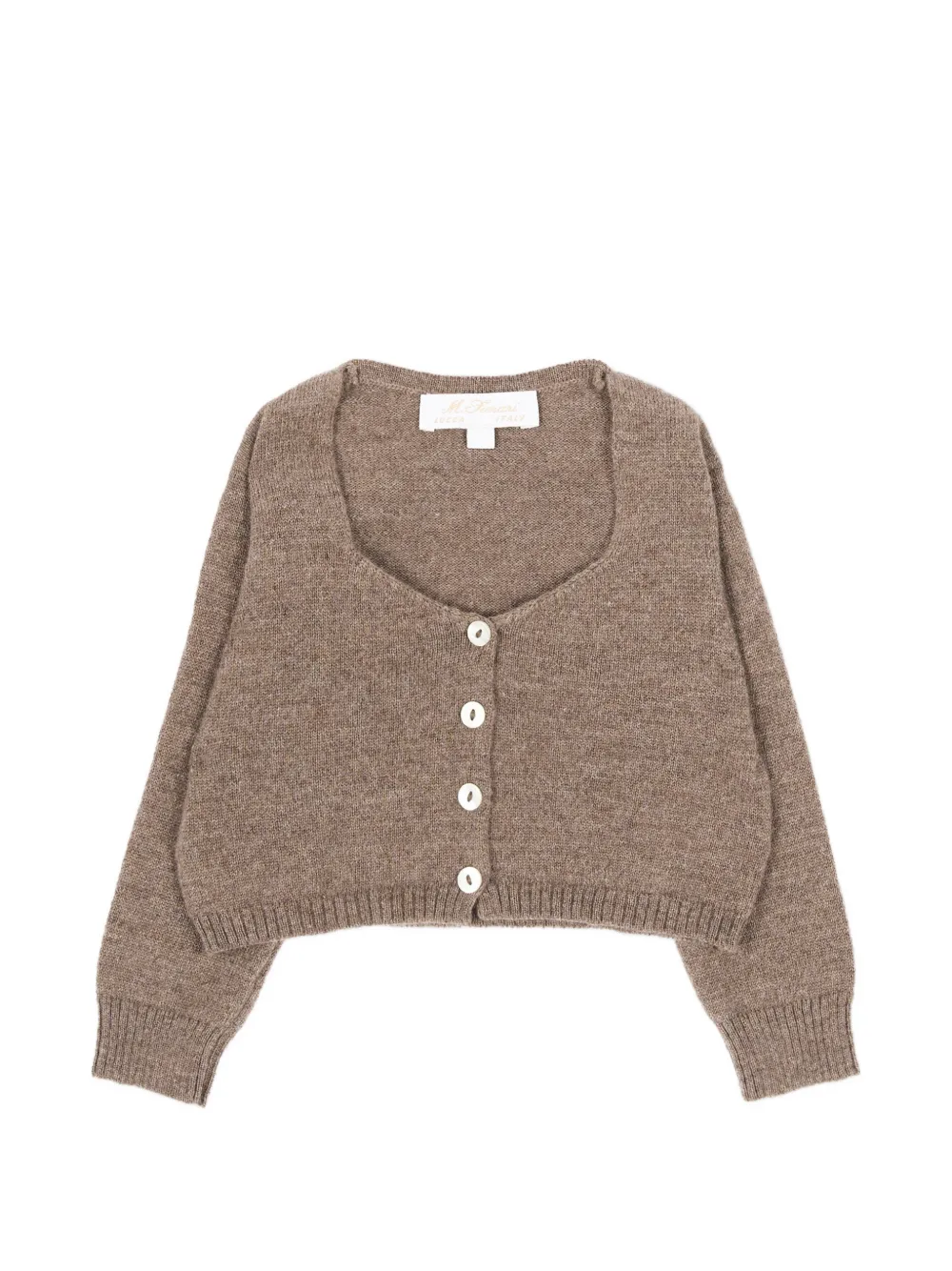 Mariella Ferrari button-up knitted cardigan - Marron