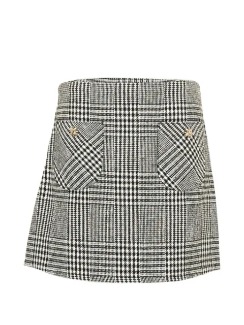 John Richmond Junior Prince of Wales check tweed skirt