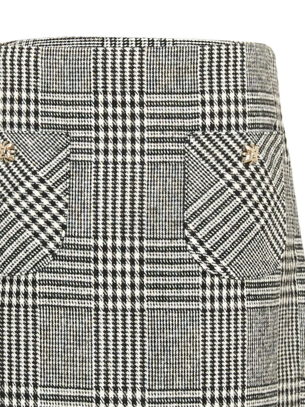 John Richmond Junior Tweed rok met Prince of Wales-ruit Grijs
