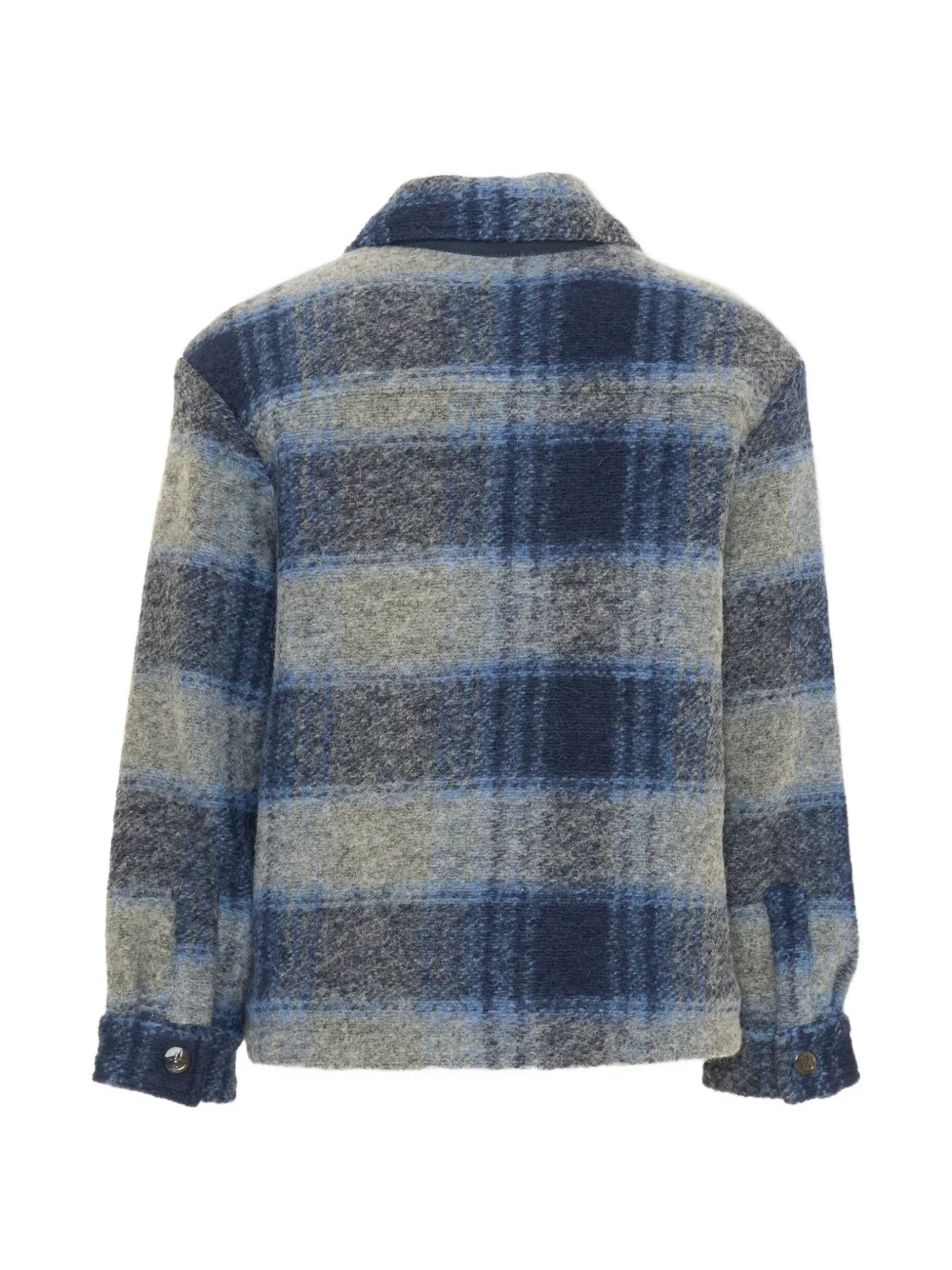 North Sails Kids Jack van wolblend met tartan-ruit Blauw