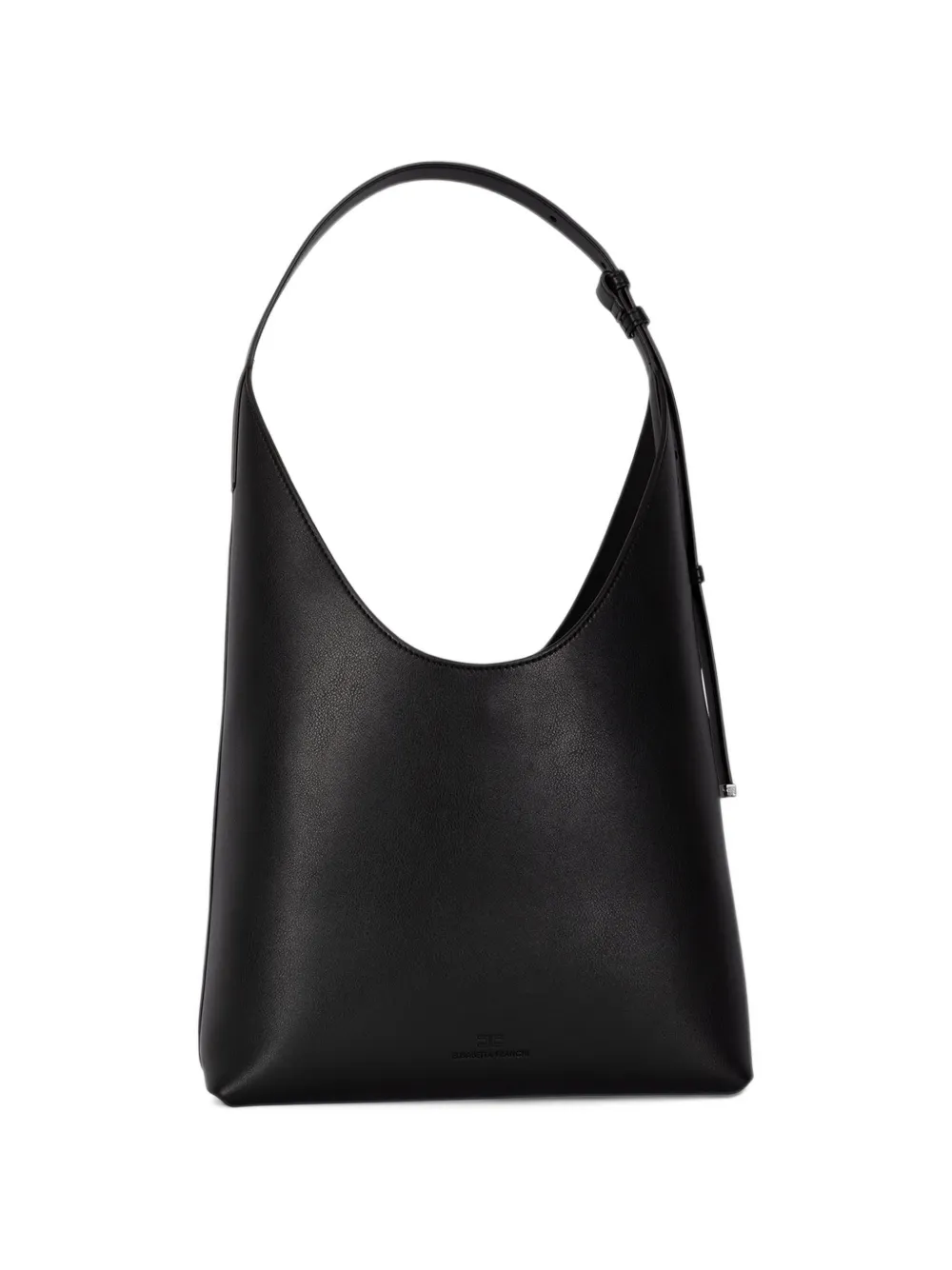 Elisabetta Franchi logo-plaque tote bag Zwart