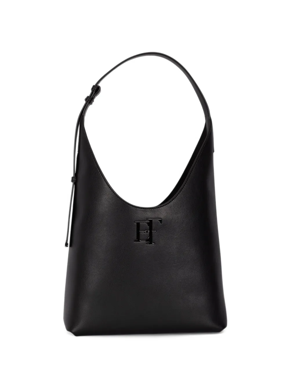Elisabetta Franchi logo-plaque tote bag Zwart
