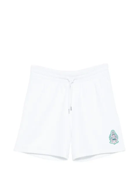 Casablanca graphic-patch drawstring shorts