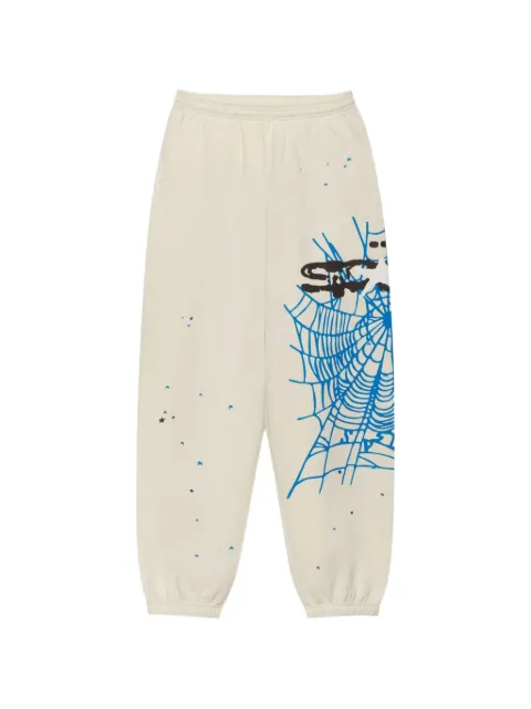 SP5DER web-print star-motif track pants