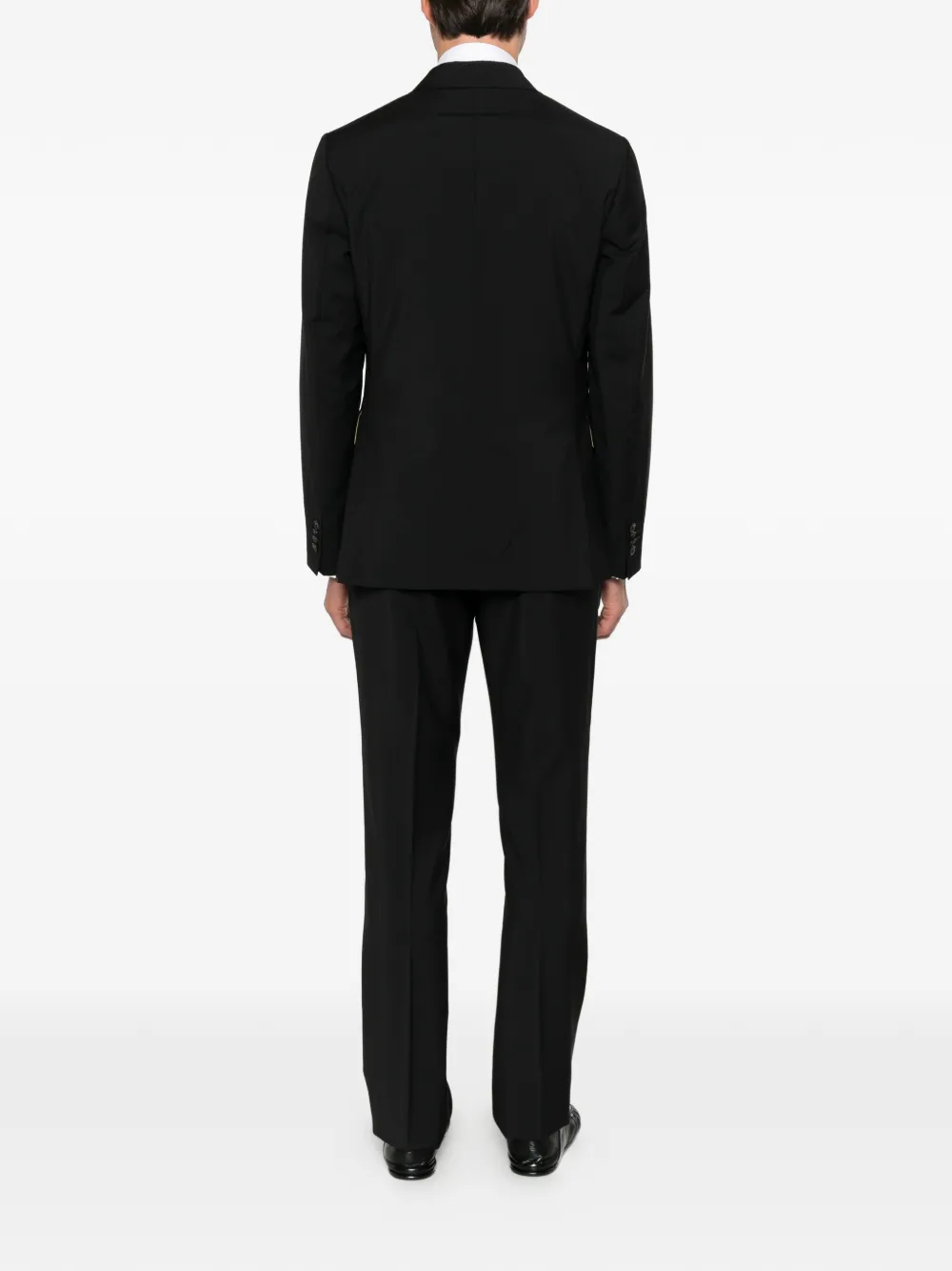 Paul Smith single-breasted wool suit Zwart