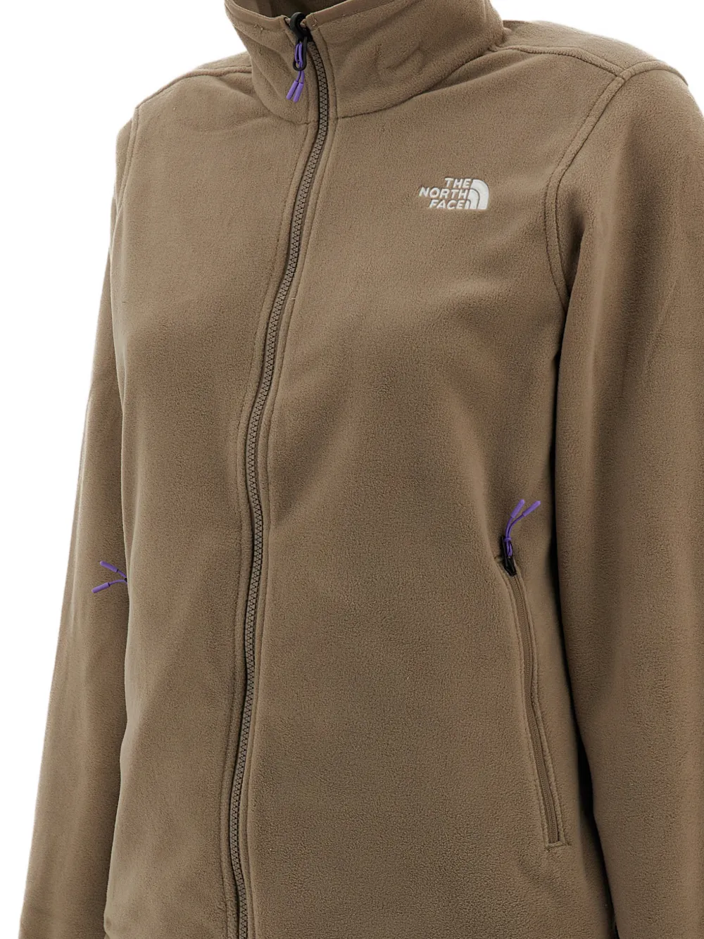 The North Face Glacier fleece-texture logo-embroidered sweatshirt Bruin