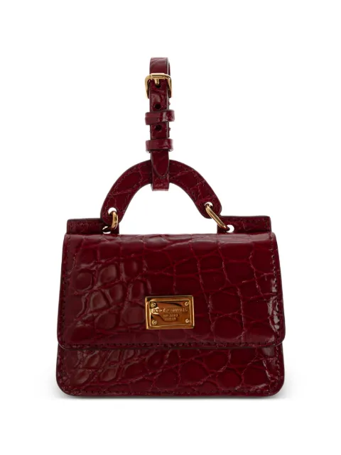 Dolce & Gabbana croc-effect leather card holder