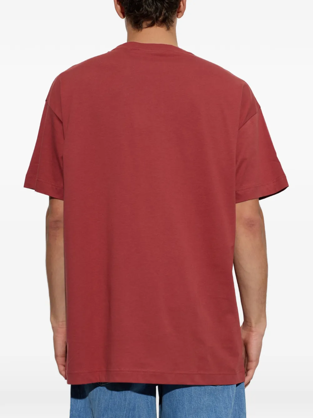 Palm Angels T-shirt met logoprint Rood