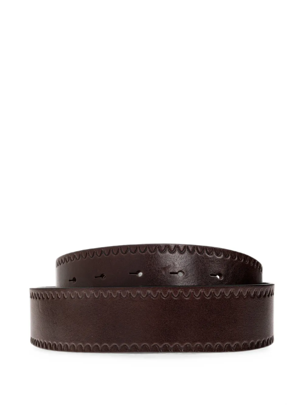 DSQUARED2 engraved-buckle leather belt Bruin