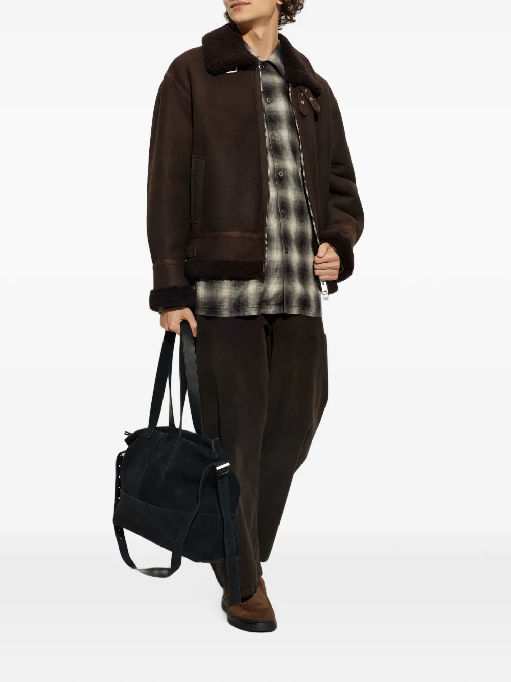 Arma Sano Shearling Jacket In Multi