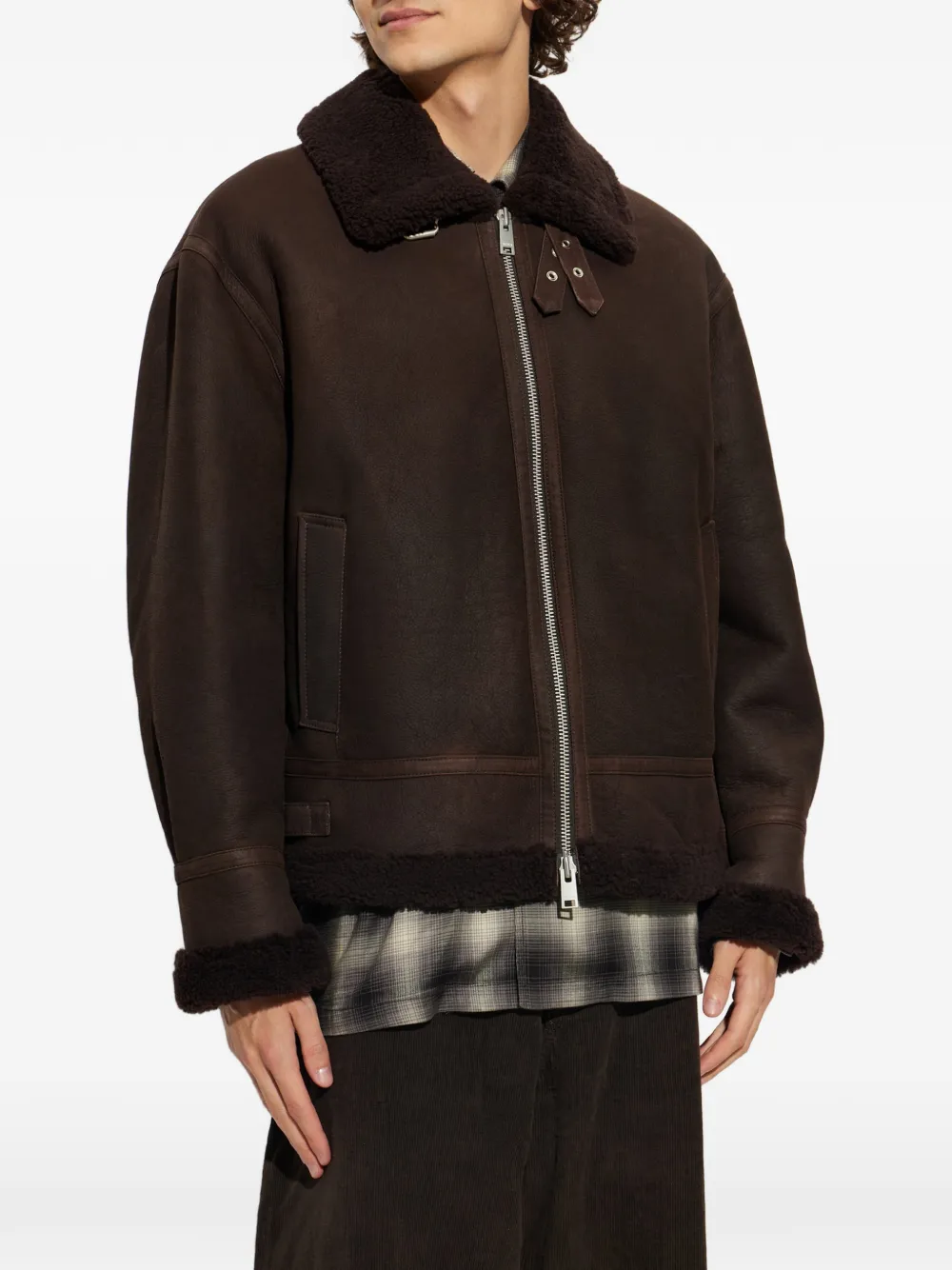 Arma Sano Shearling Jacket In Multi